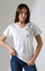 Papatya Desenli V-Yaka T-Shirt Papatya Desenli V-Yaka T-Shirt